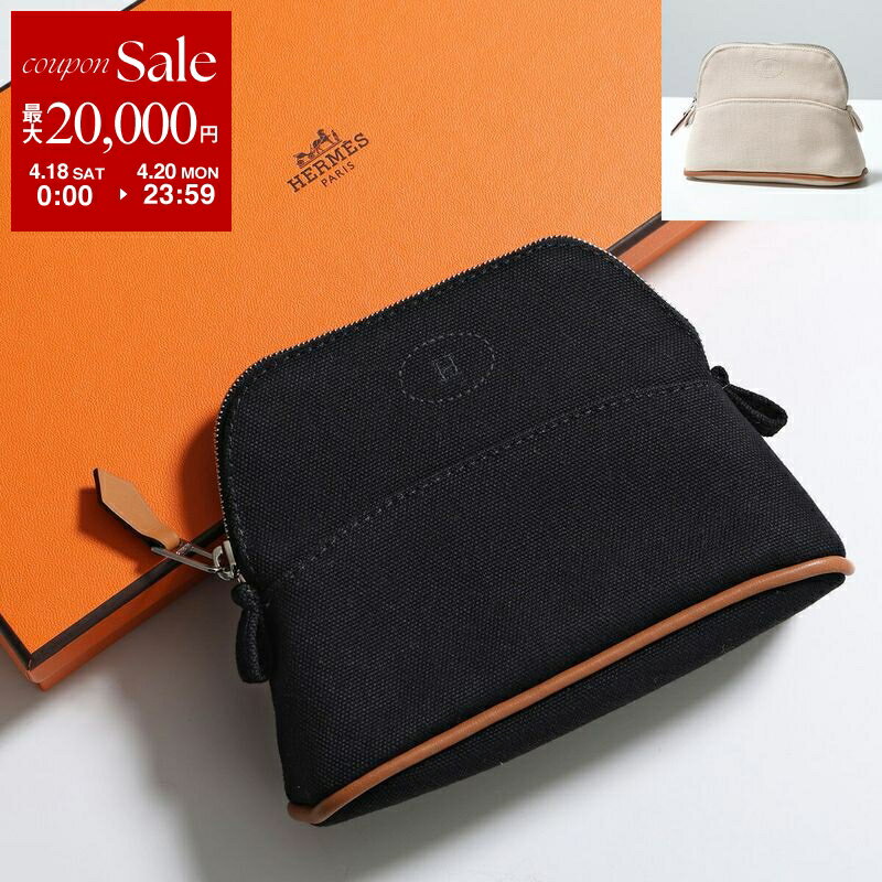 愛馬仕 - HERMES エルメス ボリードポーチ ミニミニ Bolide Mini Mini H103772M レディース トワルアッシュ トワルH コスメ トラベルケース 小物入れ SV金具 カラー2色