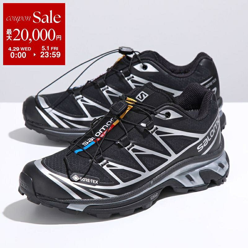【最大2万円OFFクーポン対象・4/29～5/1限定】SALOMON サロモン スニーカー XT-6 GTX L47450600 メンズ GORE-TEX ゴアテックス ローカット シューズ 靴 Black/Black/Ftw-Silver