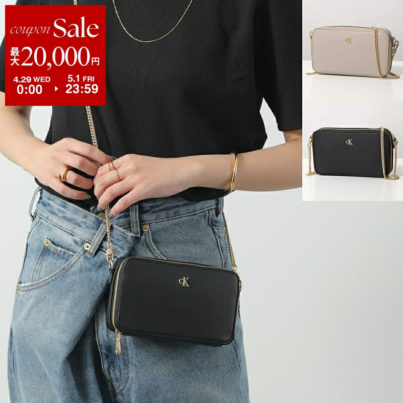 【最大2万円OFFクーポン対象 4/29～5/1限定】Calvin Klein カルバンクライン ショルダーバッグ MINIMAL MONO CAMERA BAG ミニマル モノ カメラバッグ LV04K1086G レディース 鞄 カラー2色