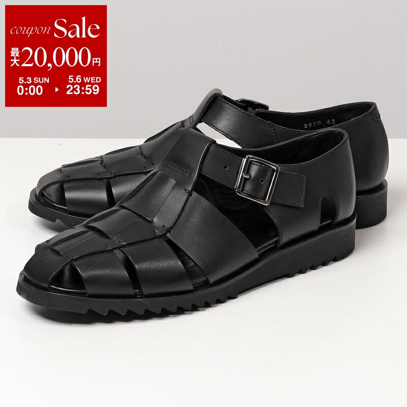 【最大2万円OFFクーポン対象・4/29～5/1限定】Paraboot パラブーツ グルカサンダル PACIFIC SPORT パシフィック スポーツ 123312 メンズ レザーシューズ 靴 NOIRE-LISNOIR