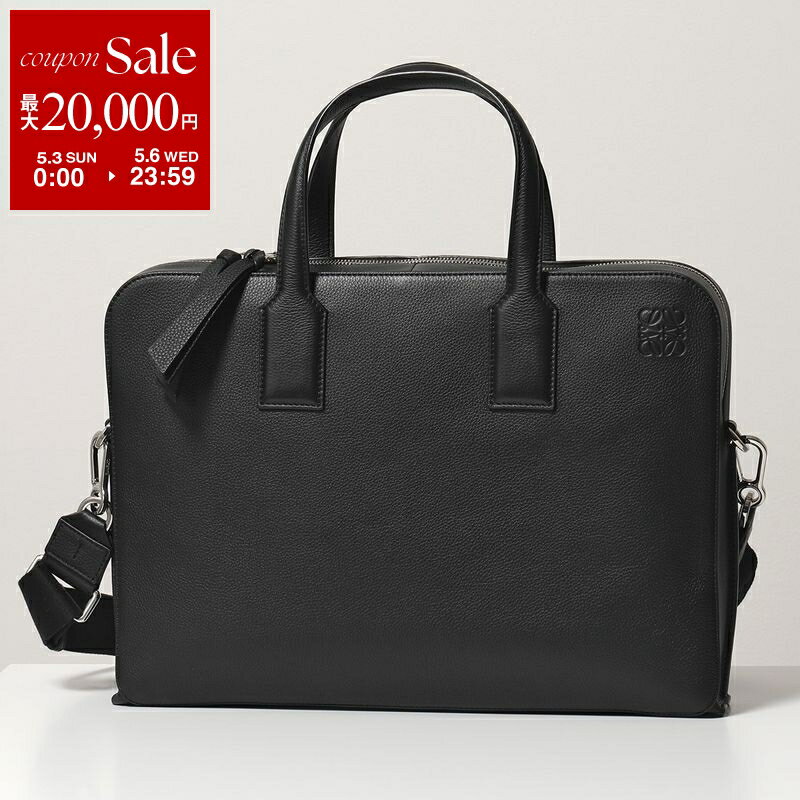 【最大2万円OFFクーポン対象・4/29～5/1限定】LOEWE ロエベ ブリーフケース GOYA THIN BRIEFCA ゴヤ シン 337.12.P57 メンズ レザー ビジネスバッグ 鞄 1100/BLACK