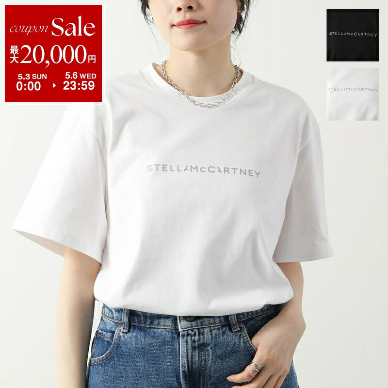 【最大2万円OFFクーポン対象・4/29～5/1限定】STELLA McCARTNEY ステラマッカートニー Tシャツ 6J0158 3SPY51 レディース 半袖 クルーネック カットソー コットン ロゴT オーバーサイズ カラー2色
