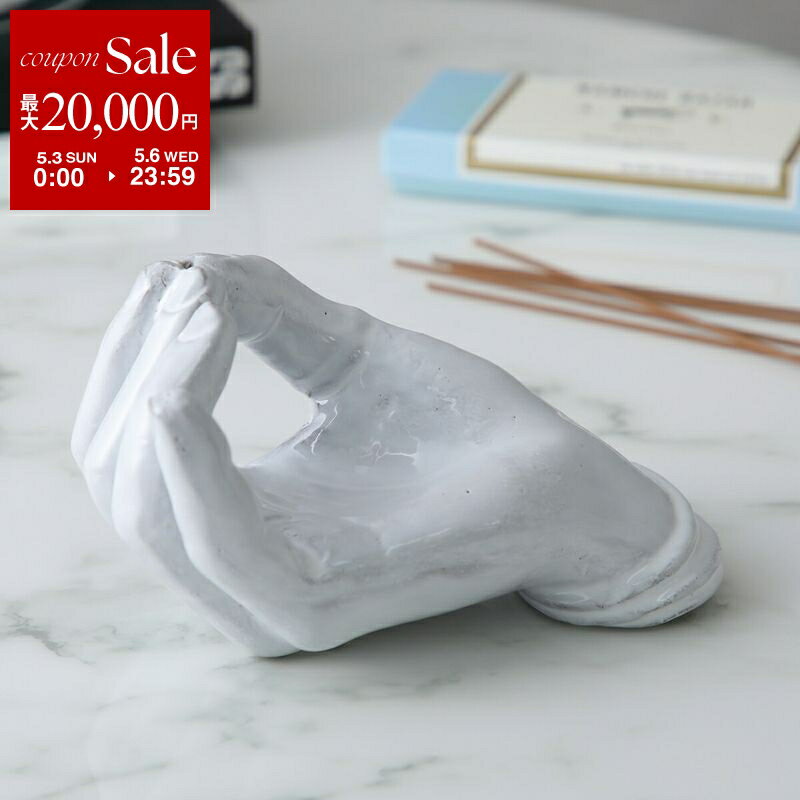 【最大2万円OFFクーポン対象・5/3～5/6限定】Astier de Villatte アスティエ・ド・ヴィラット インセンスホルダー Serena Incense Holder ENCSRN1 陶器 お香立て ハンド【返品交換不可】（楽天・インポートセレクトmusee）