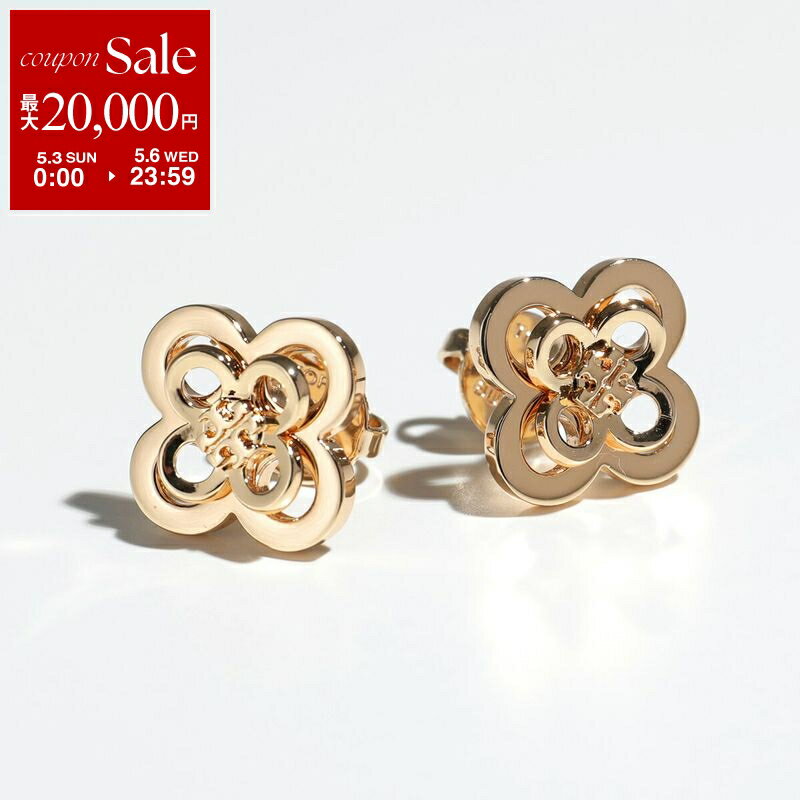 【最大2万円OFFクーポン対象 5/3～5/6限定】TORY BURCH トリーバーチ ピアス KIRA CLOVER STACKED STUD キラ クローバー スタックスタッズ 153719 レディース ダブルT 720/TORY-GOLD 153719720