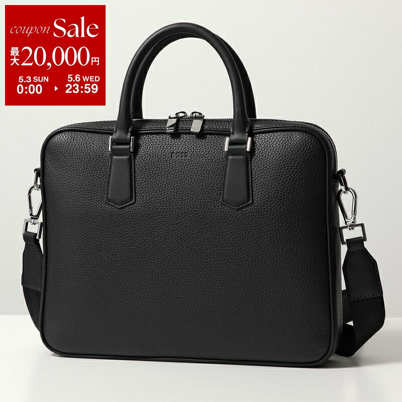 新商品！】 BOSS ビジネスバッグ ブラック レザー ブリーフケース本革