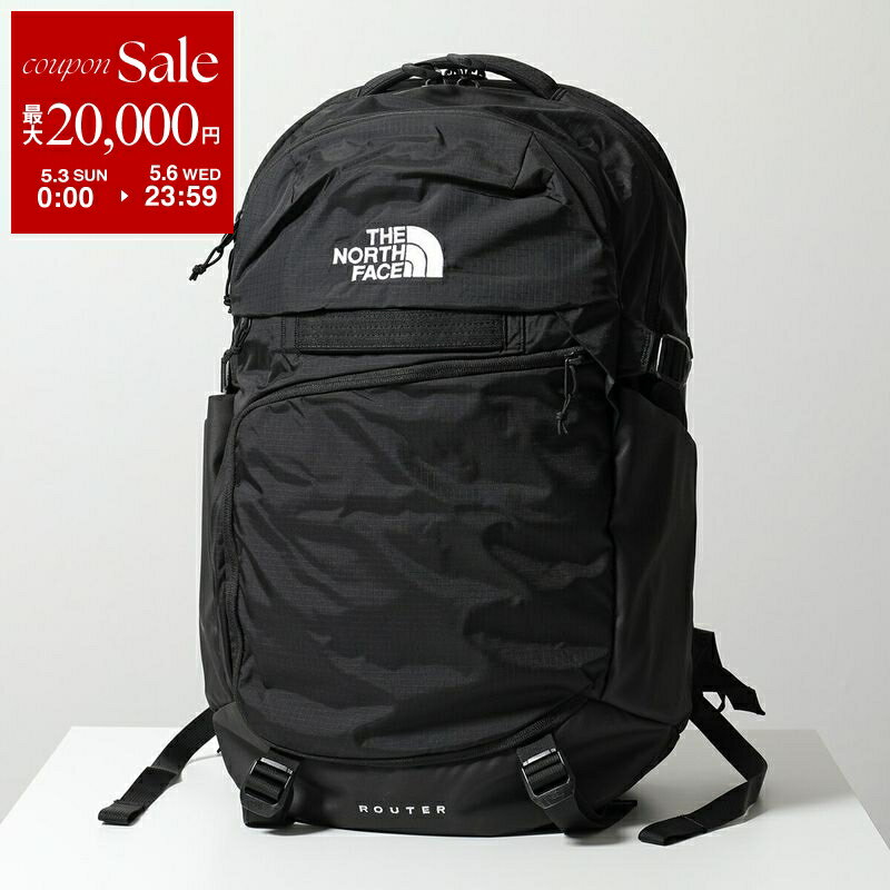 【最大2万円OFFクーポン対象 5/3～5/6限定】THE NORTH FACE ザノースフェイス バックパック ROUTER ルーター NF0A52SF メンズ レディース リュック ロゴ刺繍 40L 鞄 TNF-BLK