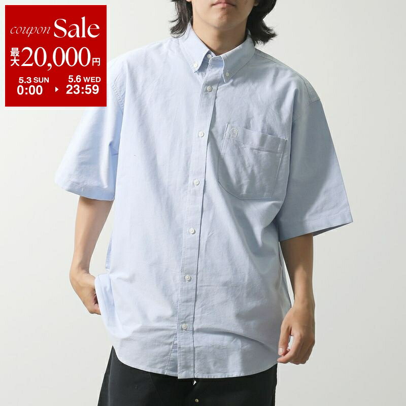 【最大2万円OFFクーポン対象・4/29～5/1限定】Carhartt WIP カーハート 半袖 シャツ S/S BRAXTON SHIRT ブラクストン I031454 メンズ コットン ガーメントウォッシュ加工 ルーズフィット カラー2色