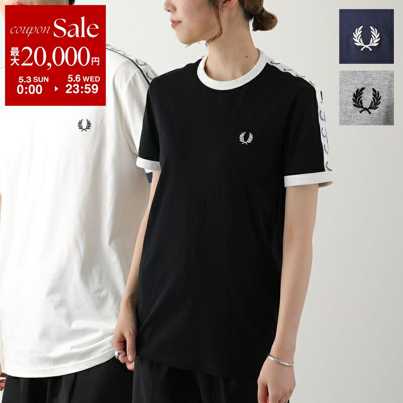 【最大2万円OFFクーポン対象・4/29～5/1限定】FRED PERRY フレッドペリー Tシャツ TAPED RINGER T-SHIRT M4620 メンズ レディース 半袖 カットソー クルーネック ロゴ 刺繍 カラー3色