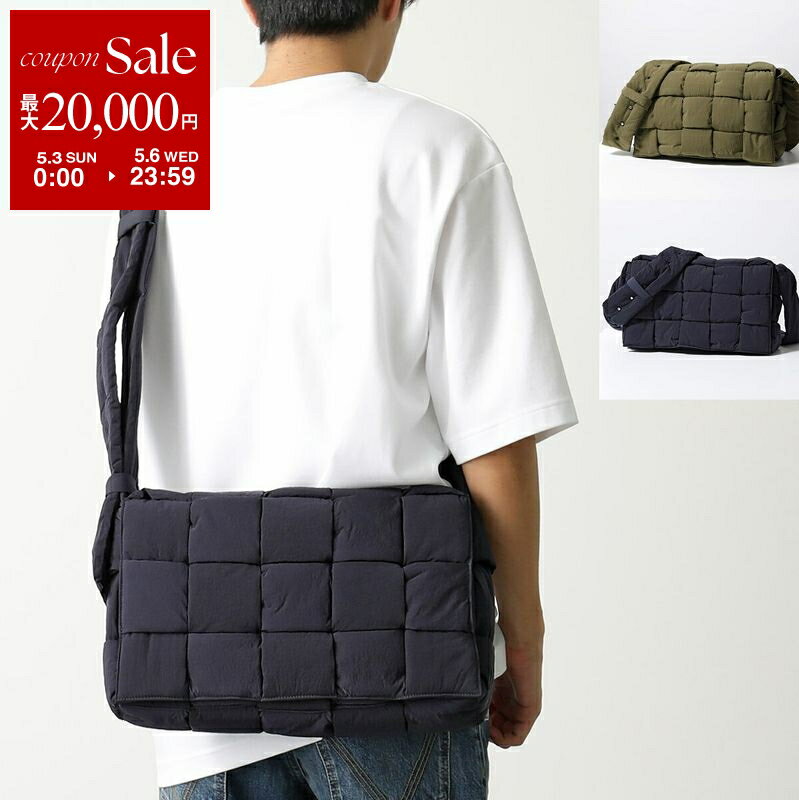 【最大2万円OFFクーポン対象 5/3～5/6限定】【カラー限定特価】BOTTEGA VENETA ボッテガヴェネタ ショルダーバッグ CASSETTE カセット 690133 VBO81 メンズ マキシイントレチャート 鞄 カラー2色 690133VBO818803