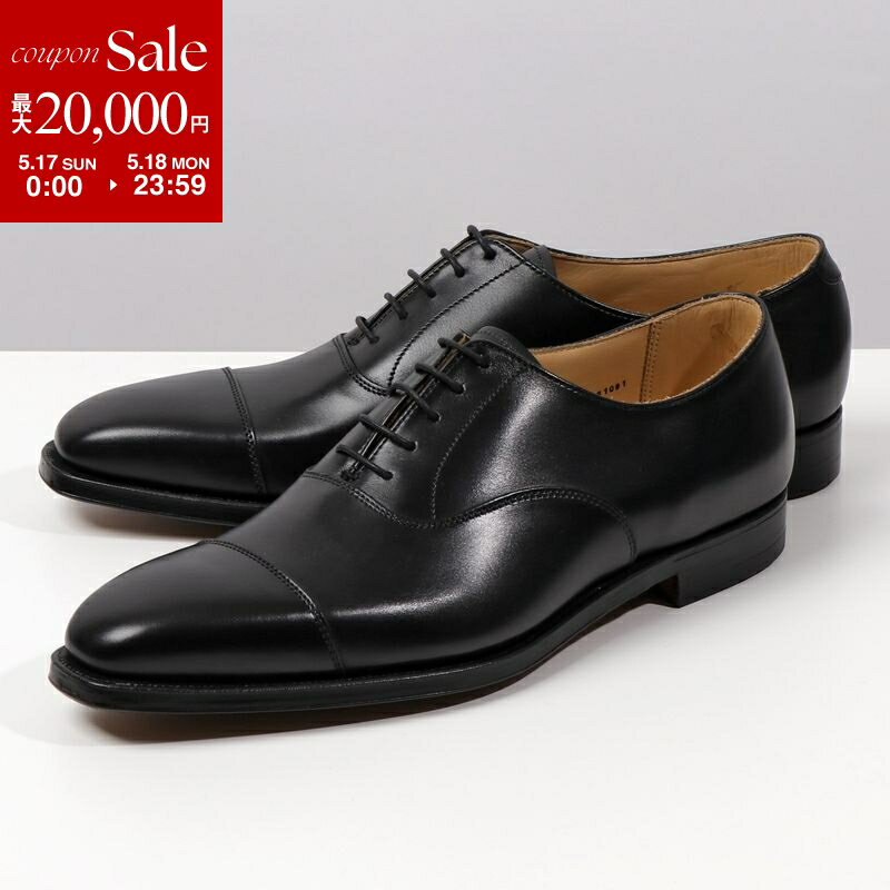【10％OFFクーポン対象・5/15-23時59分迄】CROCKETT&JONES クロケットアンドジョーンズ レザーシューズ 25057A C01L1 Hallam ハラム メンズ レースアップ キャップトゥ ワイズE 革靴 Black【cp_ten】