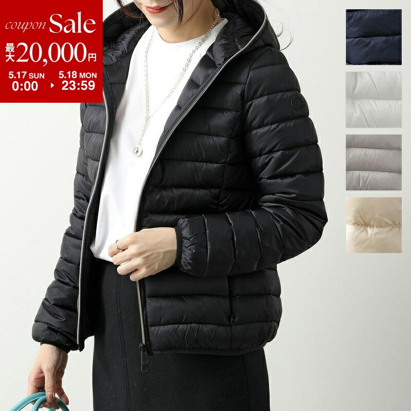 【最大2万円OFFクーポン対象・5/17～5/18限定】SAVE THE DUCK セイブザダック エコダウン ALEXIS D33620W IRIS21 レディース フーテッド ブルゾン 中綿ジャケット ライトダウン パッカブル仕様 ショート丈 カラー5色
