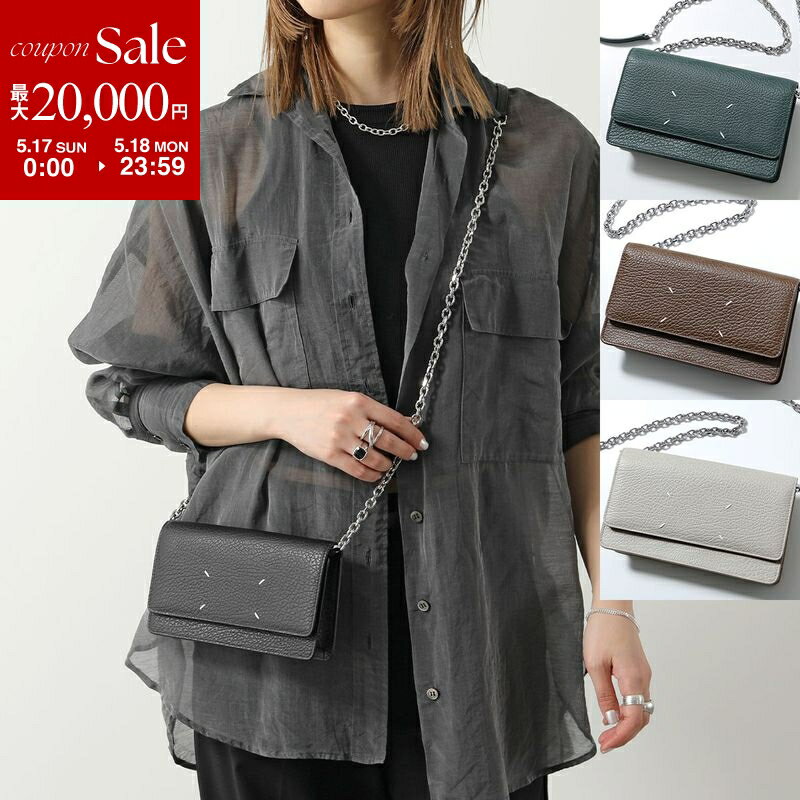 【最大2万円OFFクーポン対象 5/17～5/18限定】MAISON MARGIELA マルジェラ チェーンウォレット SA3UI0008 P4455 レディース レザー ショルダーバッグ 長財布 ポシェット 鞄 SA3UI0008P4455T8013