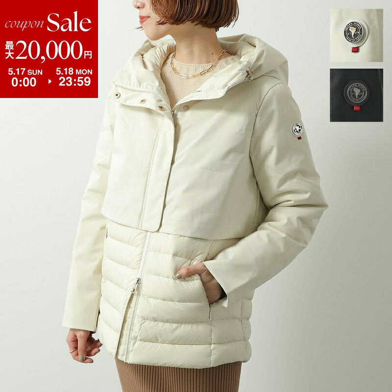 【最大2万円OFFクーポン対象・5/17～5/18限定】CAPE HORN ケープホーン ダウンコート CASABLANCA カサブランカ B2532 レディース ダウンジャケット フード付き 異素材切替