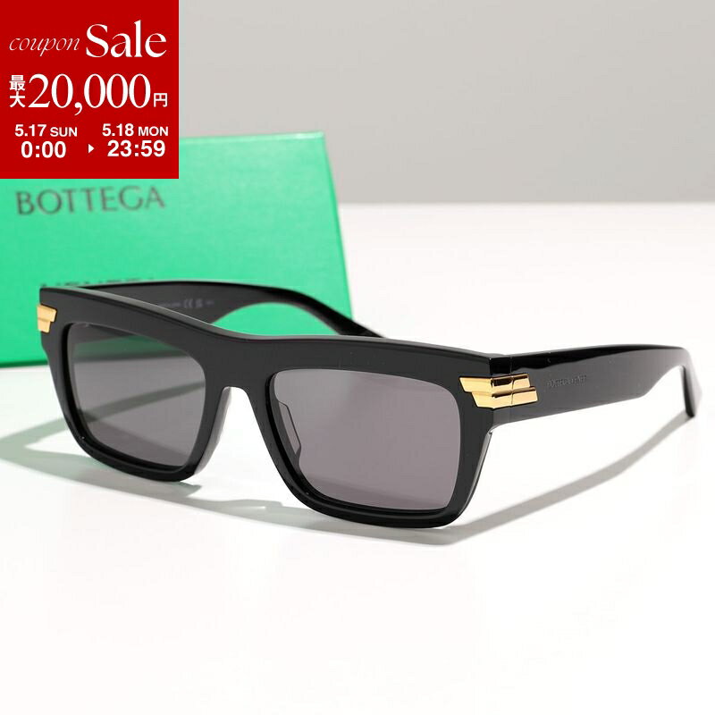 【最大2万円OFFクーポン対象・5/17～5/18限定】BOTTEGA VENETA ボッテガヴェネタ サングラス BV1058S メンズ スクエア型 メガネ 眼鏡 ロゴ セルフレーム アイウェア カラー2色