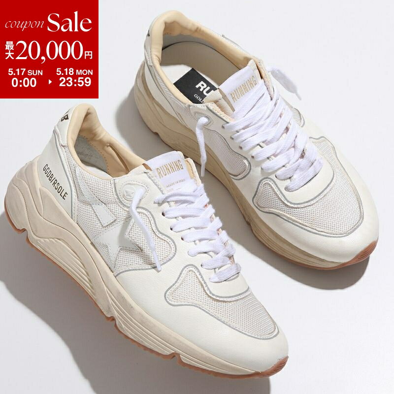 【最大2万円OFFクーポン対象 5/17～5/18限定】【38のみ】GOLDEN GOOSE ゴールデングース スニーカー RUNNING SOLE ランニング GWF00126 F003928 レディース ローカット シューズ 靴 10100/OPTIC-WHITE