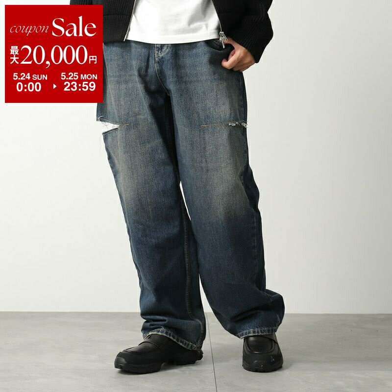 【最大2万円OFFクーポン対象 5/24～25限定】MAISON MARGIELA メゾンマルジェラ ジーンズ S51LA0051 M30016 メンズ デニムパンツ スラッシュディテール カットアウト S51LA0051M30016963【dc_kikaku】