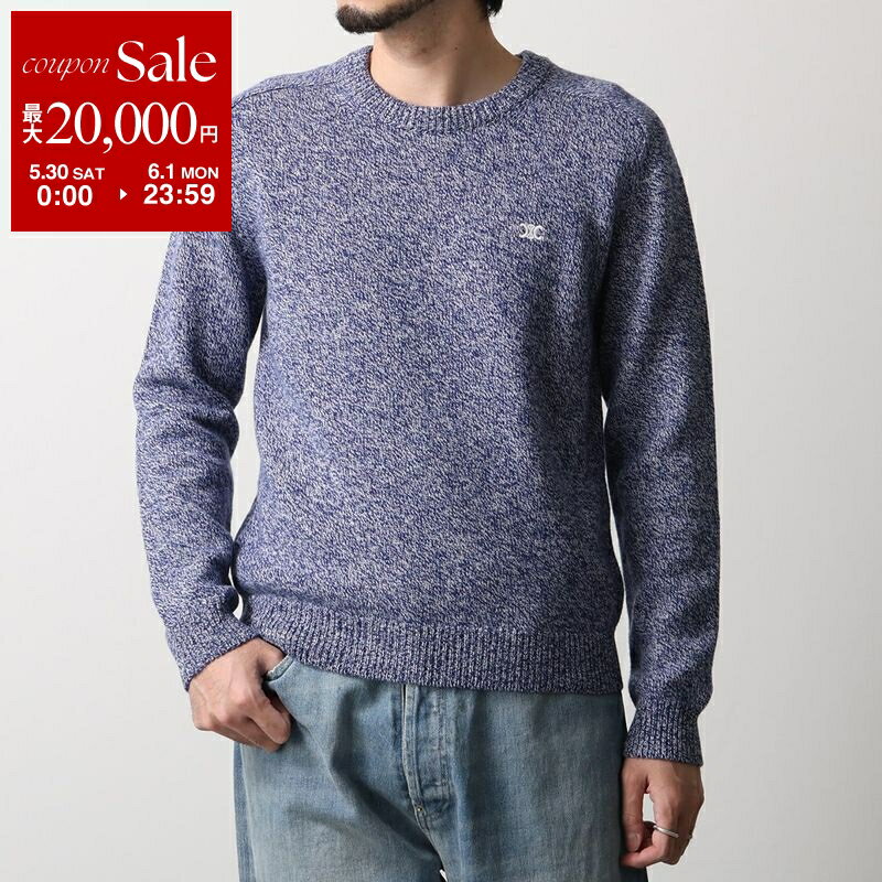Rakuten - 【最大2万円OFFクーポン対象・5/30～6/1限定】CELINE セリーヌ ニット PULL COL ROND BOXY TRIOMPHE 2AC85048T.38NO 2AC85048T.03SD メンズ ウール カシミヤ セーター クルーネック トリオンフ刺繍 カラー3色