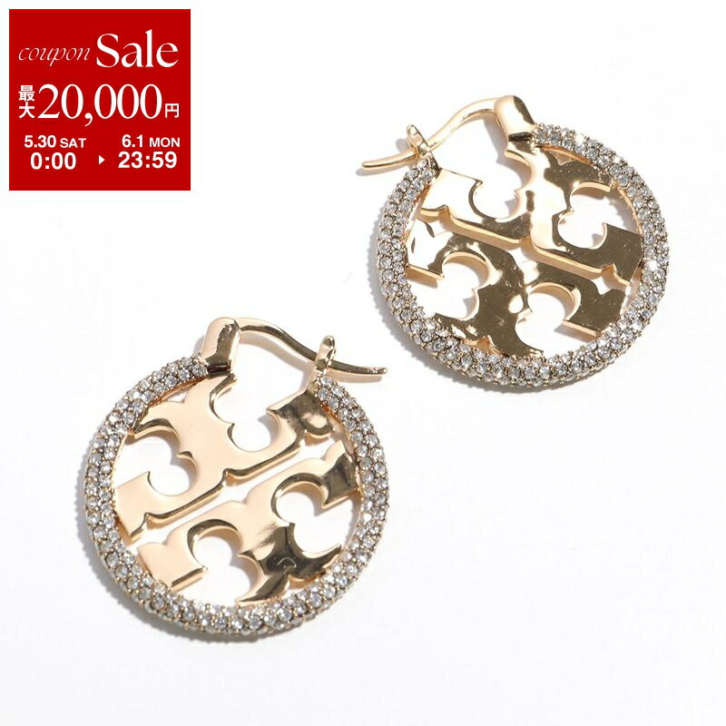 Rakuten - 【最大2万円OFFクーポン対象・5/30～6/1限定】TORY BURCH トリーバーチ ピアス MILLER PAVE HOOP ミラー パヴェ フープ 148178 レディース アクセサリー クリスタル装飾 783