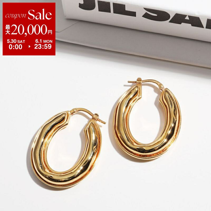Rakuten - 【最大2万円OFFクーポン対象・5/30～6/1限定】JIL SANDER ジルサンダー フープピアス J56VG0015 P4877 レディース アクセサリー 712/GOLD