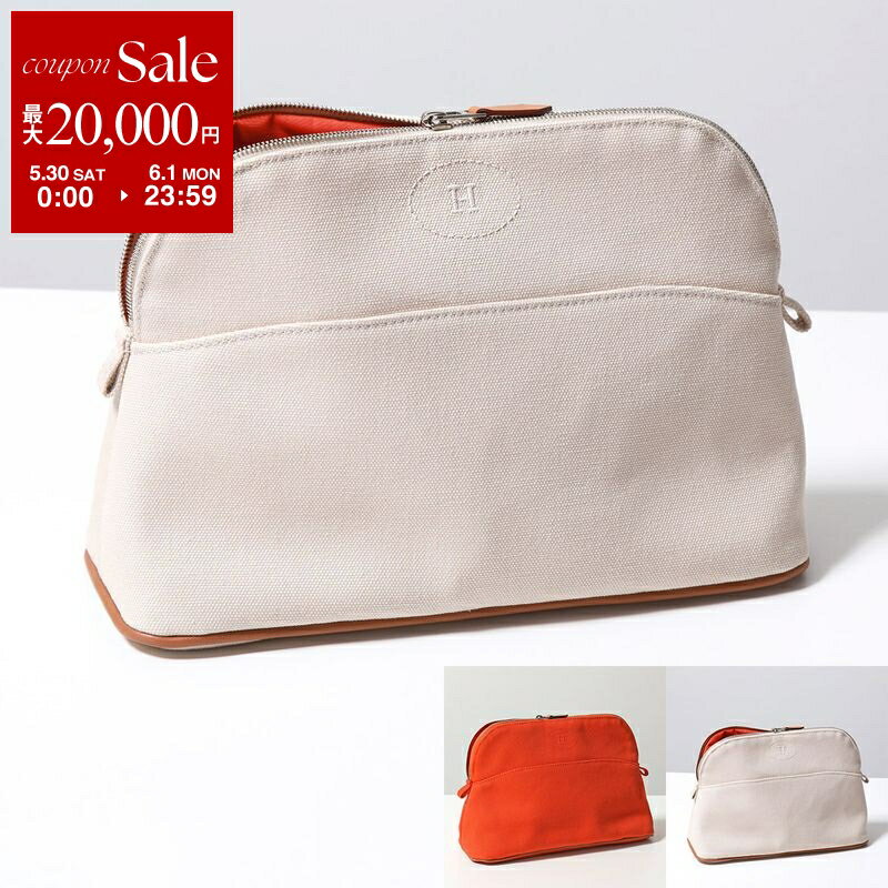 Rakuten - 【最大2万円OFFクーポン対象・5/30～6/1限定】HERMES エルメス ポーチバッグ ボリード Bolide MM 103774M レディース トワルアッシュ トワルH クラッチ トラベルケース 小物入れ カラー3色