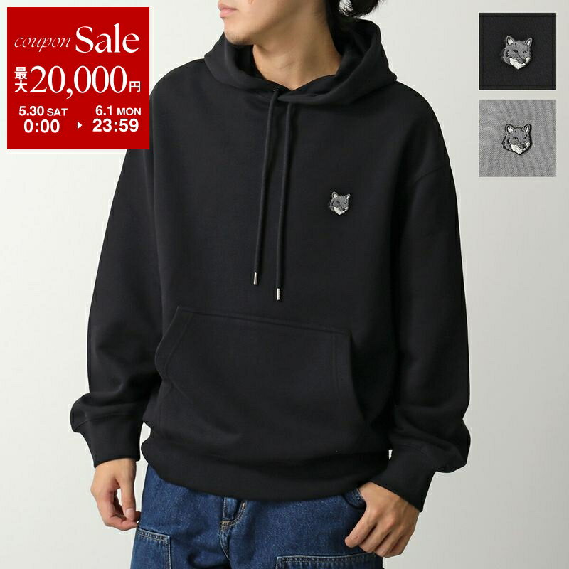 Rakuten - 【最大2万円OFFクーポン対象・5/30～6/1限定】MAISON KITSUNE メゾンキツネ パーカー GREY FOX HEAD フォックスヘッド コンフォート PM00703KM0341 メンズ スウェット プルオーバー 長袖 フーディカラー2色