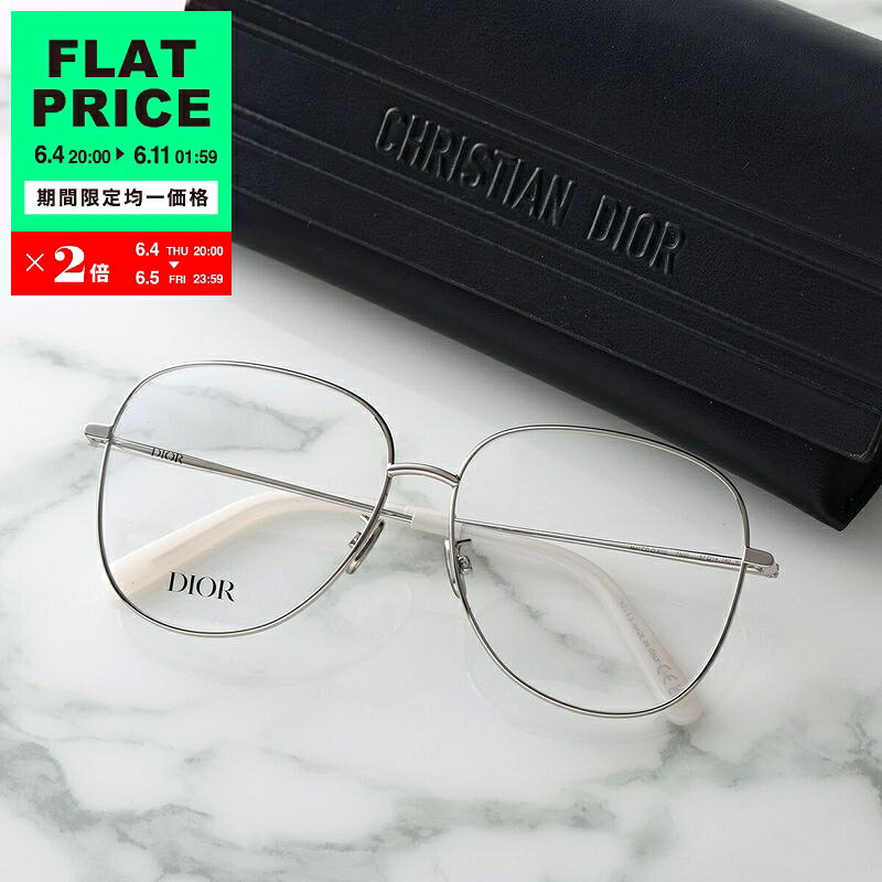 Metal Frame - 【30,000均一価格・6/4-20時～】Dior ディオール メガネ Mini CD O A1U F600 CD50084U 016 レディース ティアドロップ型 メタルフレーム フルリム めがね 眼鏡 CDロゴ 細フレーム クリングスタイプ アイウェア シルバー【flat_price】