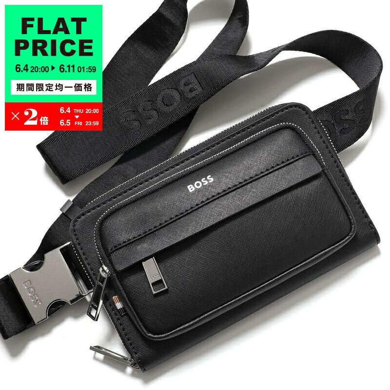 HUGO BOSS ヒューゴボス ボディバッグ ZAIR_CROSSOVER 50530098 メンズ クロスボディ ショルダーバッグ ロゴ 鞄 001