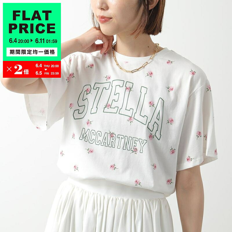 Rakuten - 【8,000均一価格・6/4-20時～】STELLA McCARTNEY KIDS ステラマッカートニー キッズ Tシャツ TX8C61 Z3101 レディース ガールズ 半袖 カットソー コットン フラワー ロゴ 103MC【flat_price】