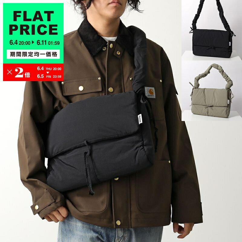 Rakuten - 【15,000均一価格・6/4-20時～】OLEND オレンド ショルダーバッグ LARGE NINA BAG ラージ ニナ バッグ メンズ ナイロン クロスボディ パフバッグ 撥水 軽量 鞄 カラー2色【flat_price】