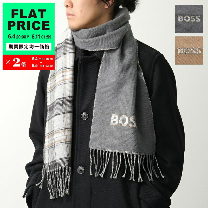 HUGO BOSSヒューゴボス マフラー フリンジ付き　カシミア100%【新品】 楽天市場】HUGO BOSS ヒューゴボス（マフラー・スカーフ｜バッグ・小物