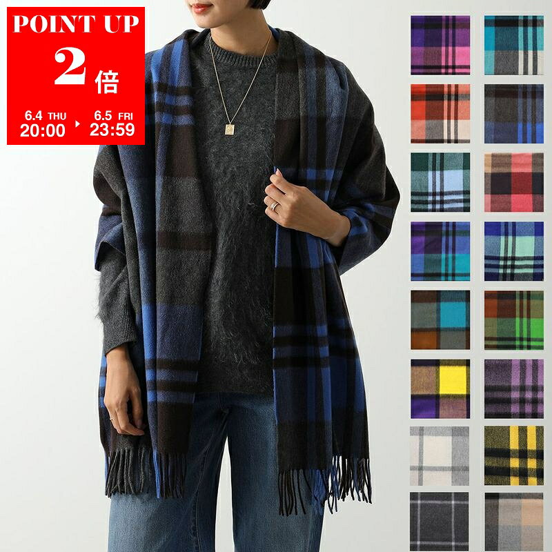  Joshua Ellis ジョシュアエリス マフラー レディース Ripple Cashmere Scarf カシミヤ 大判 ストール チェック 柄 ショール CPG カラー20色