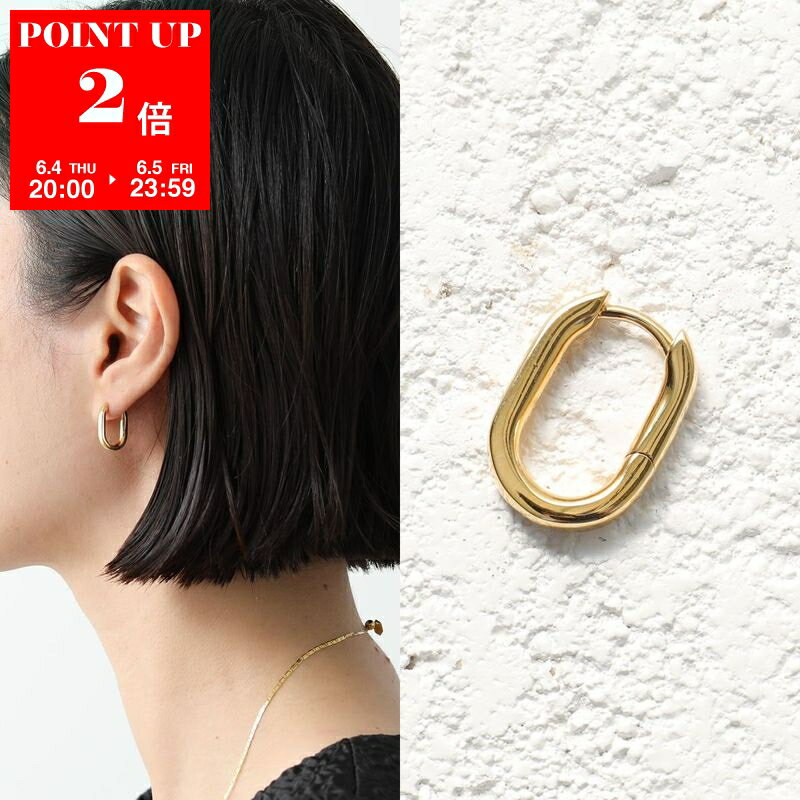 MARIA BLACK マリアブラック フープピアス Slick Huggie Pierced Earring 100852YG レディース 片耳販売 silver925 GoldHP