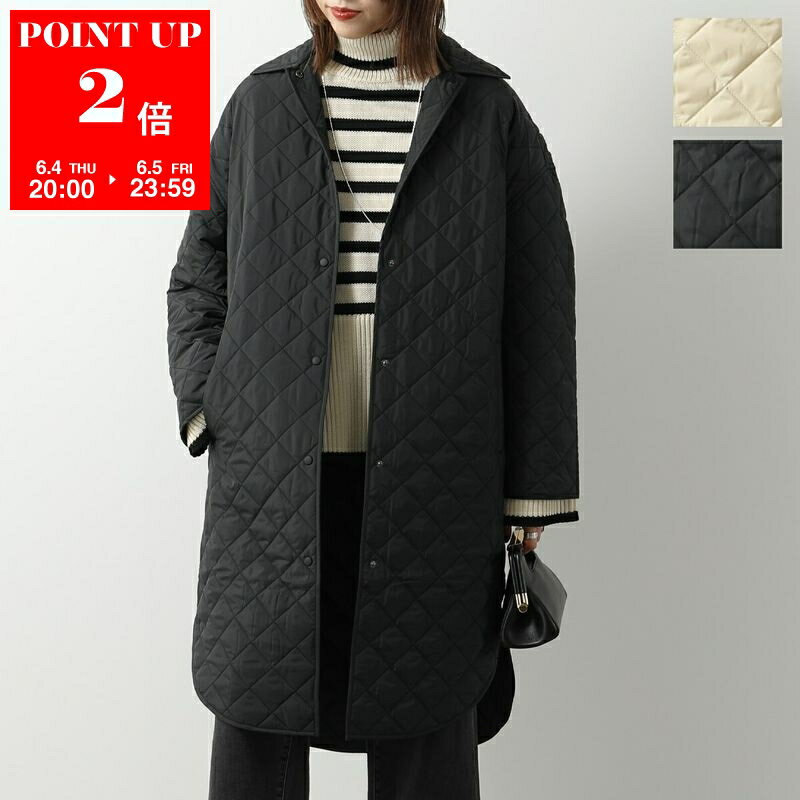  Toteme トーテム 中綿コート QUILTED COCOON COAT 234-WRTWOU085-FB0007 レディース キルティング ロング丈 サイドスリット カラー2色