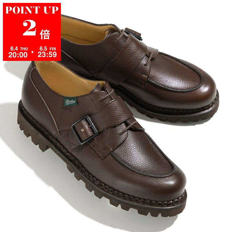  Paraboot × ENGINEERED GARMENTS パラブーツ エンジニアド ガーメンツ レザーシューズ 234648 CHAMBORD BRIDE シャンボード メンズ Uチップ 靴 EBENE