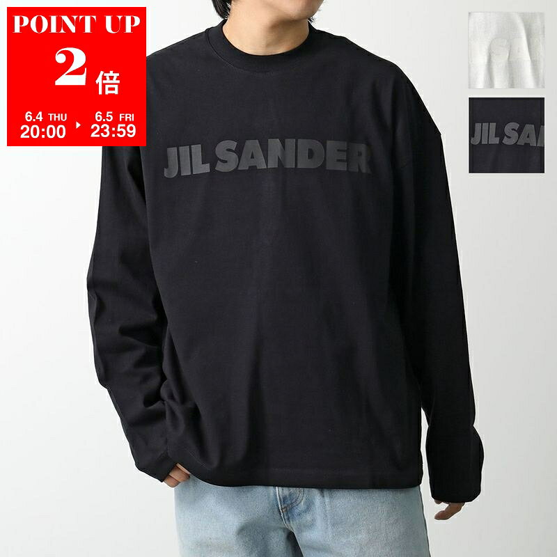  JIL SANDER ジルサンダー Tシャツ J21GC0167 J20243 メンズ 長袖 カットソー ロゴT コットン クルーネック オーバーサイズ カラー2色