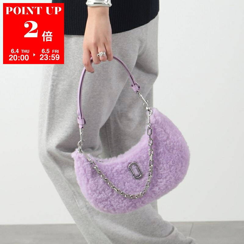 MARC JACOBS - 【カラー限定特価】MARC JACOBS マークジェイコブス ハンドバッグ THE CURVE 2F3HSH054H02 レディース チェーン ファー ボア ハーフムーン 鞄 533/LILAC
