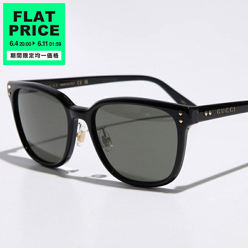 Rakuten - 【30,000均一価格・6/4-20時～】GUCCI グッチ サングラス GG1896SK メンズ ウェリントン型 ロゴ クリングスタイプ セルフレーム アイウェア 001 BLACK GREY【flat_price】