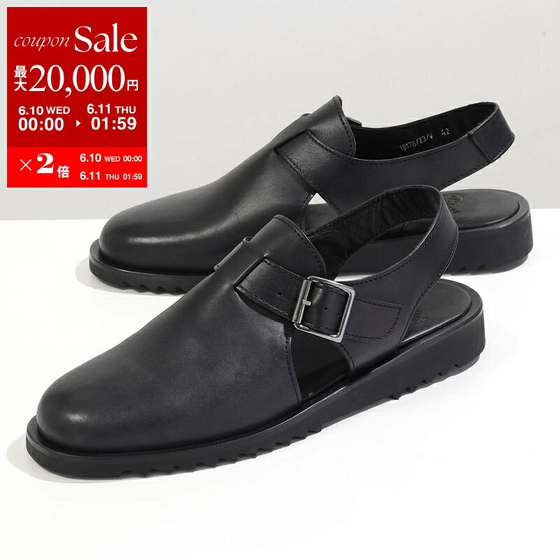 Paraboot パラブーツ サンダル ADRIATIC アドリアティック 183212 メンズ バックストラップ バックル セメント製法 SPORT SOLE スポーツソール NOIR