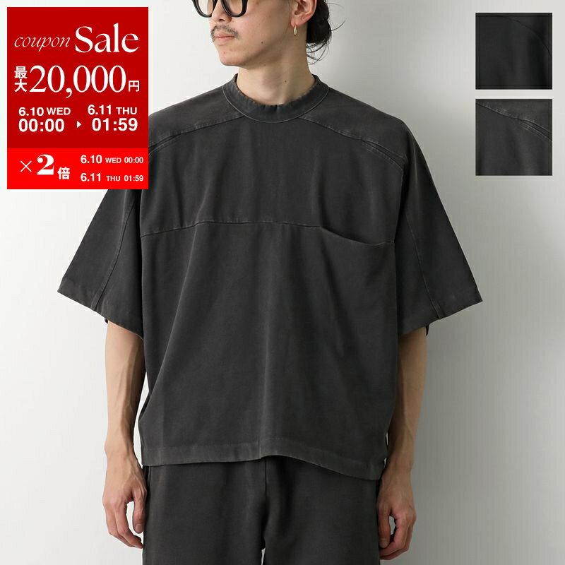 ENTIRE STUDIOS エンタイアスタジオ Tシャツ HEAVY POCKET TEE ES2361 メンズ 半袖 カットソー コットン 胸ポケット オーバーサイズ カラー2色