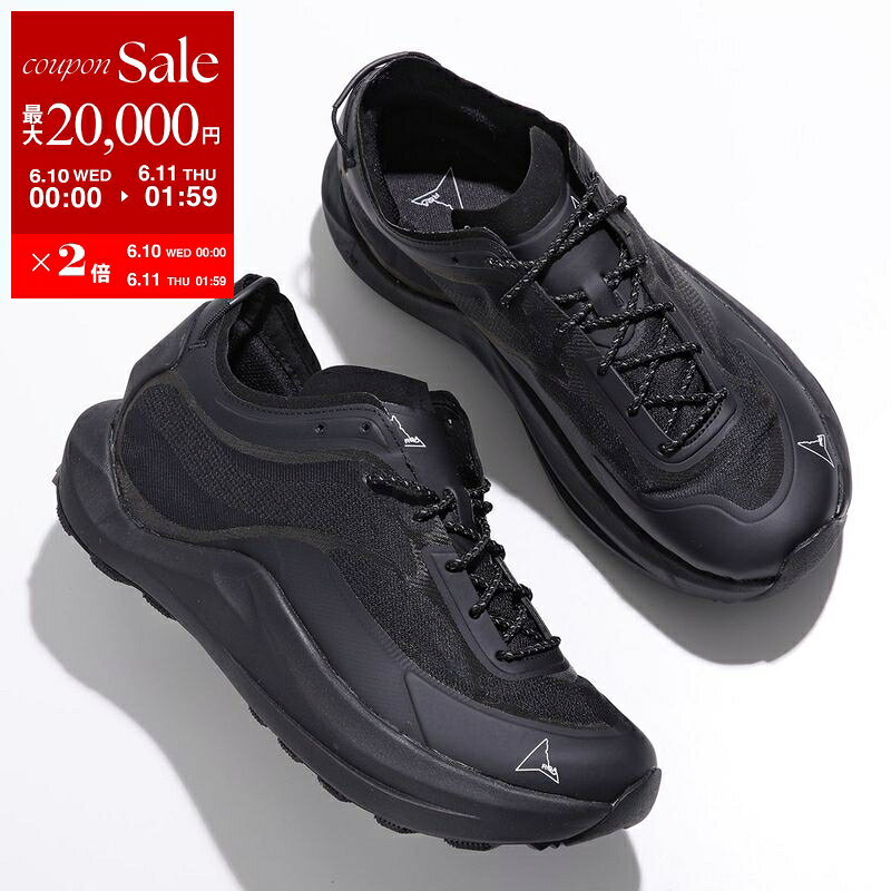 【最大2万円OFFクーポン対象 6/10～6/11-1：59迄】ROA ロア スニーカー Sella セラ NBUW121FA19 メンズ ローカット ハイテク Vibram ビブラムソール シューズ 靴 Black【dc_kikaku】