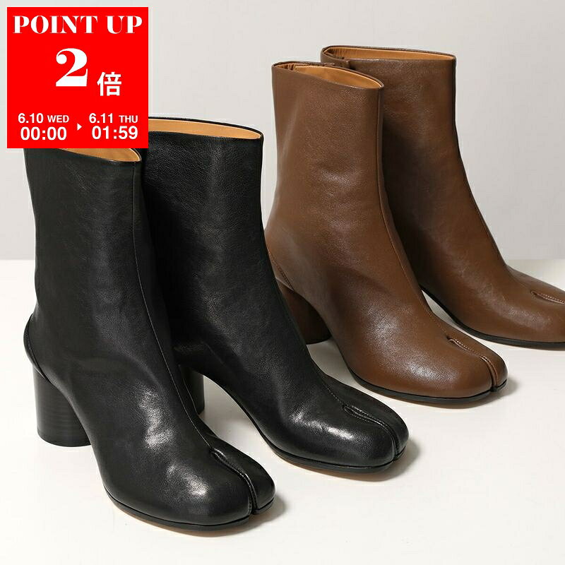 MAISON MARGIELA メゾンマルジェラ タビブーツ Tabi S58WU0246 P3753 レディース ナッパレザー アンクル ショートブーツ 6cmヒール 足袋 靴 カラー3色 S58WU0246P3753T8013