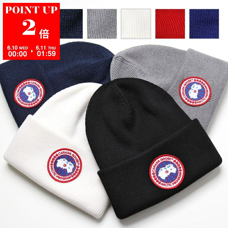 【6/10?6/11-1:59限定・ポイント2倍】 CANADA GOOSE カナダグース 6936M ARCTIC DISC TOQUE ロゴパッチ付き ウールニットキャップ ニット帽 帽子 6色 メンズ レディース