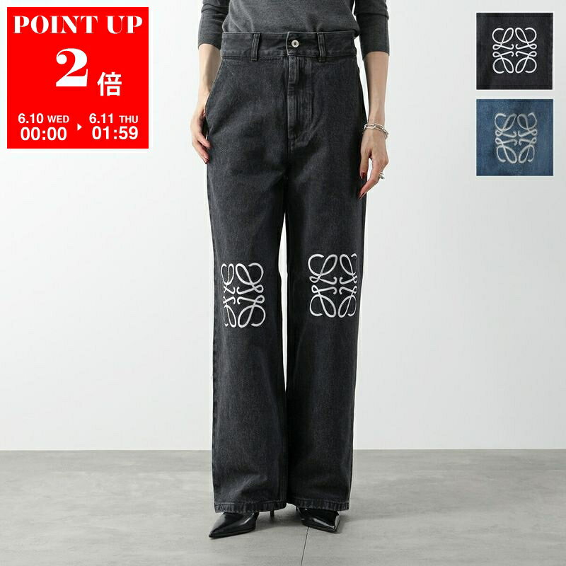 LOEWE ロエベ ジーンズ ANAGRAM BAGGY アナグラム バギー S359Y11XBU S359Y11XBQ レディース デニムパンツ ジーパン Gパン カラー2色