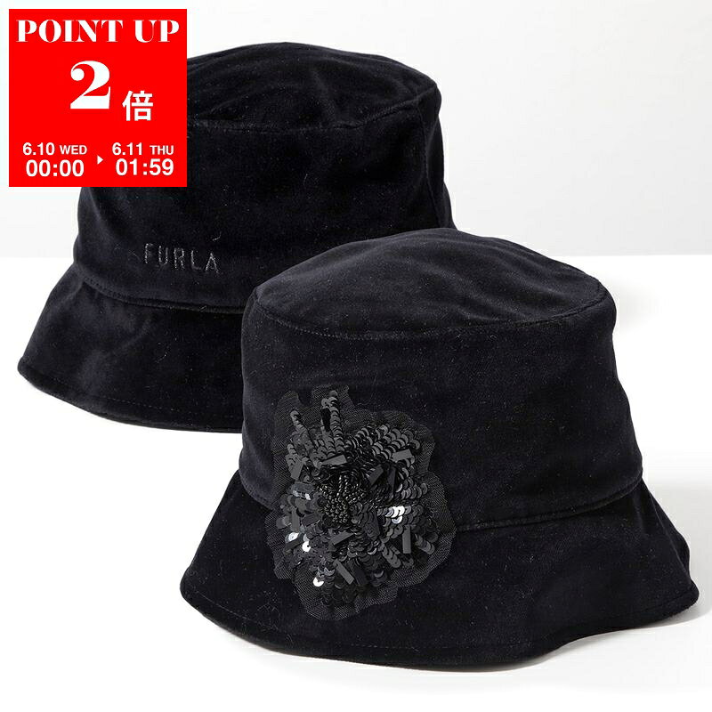 【6/10～6/11-1:59限定・ポイント2倍】 Furla フルラ バケットハット VARSITY STYL...