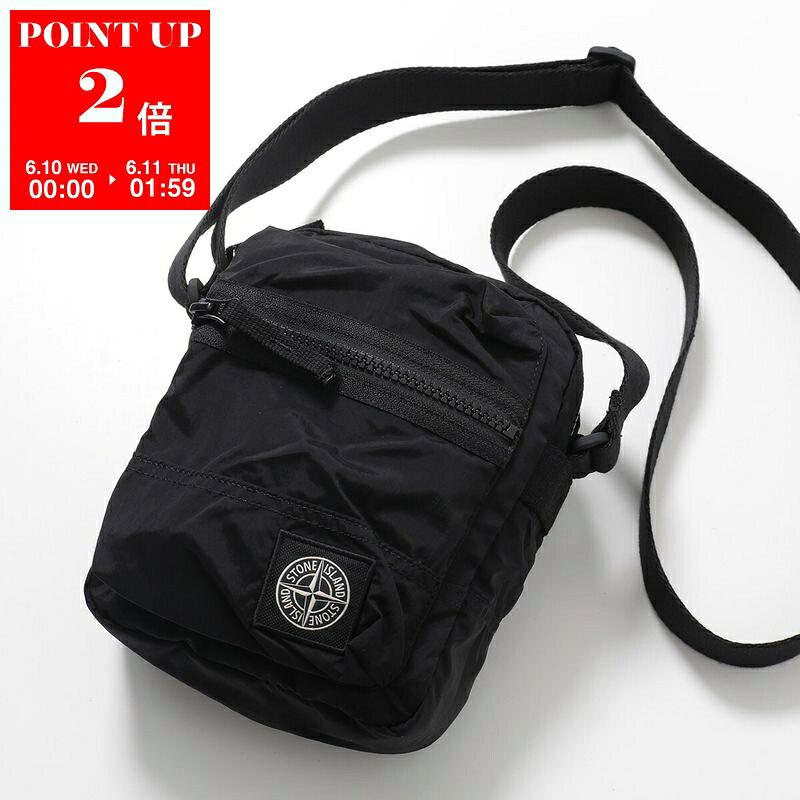  STONE ISLAND ストーンアイランド ショルダーバッグ COATED NYLON METAL IN ECONYL 9200015 S0251 メンズ ナイロン ロゴ 鞄 V0029