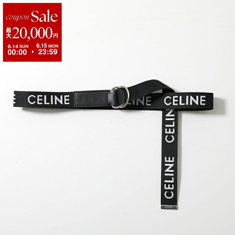 [최대 2만엔 OFF 쿠폰 대상·6/14~6/15 한정]CELINE 셀린느 벨트 45AVS 2AEO Medium 45AVS2AEO.38SI.TU 레이디스 재규어 로고 더블 링 D캔 BLACK