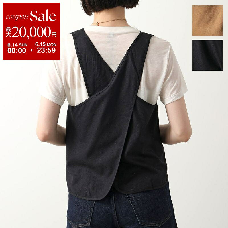 BASERANGE ベースレンジ エプロントップス APRON TOP TOAP WS 000 レディース タンクトップ ノースリーブ シルク セットアップ可能 カラー2色