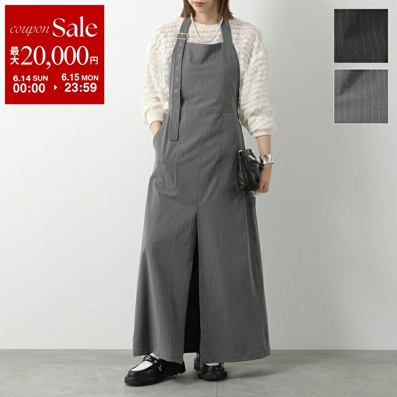 PROVOKE プロヴォーク ワンピース pinstripe apron dress PV-070042 レディース ホルターネック ピンストライプ ロング丈 Aライン カラー2色