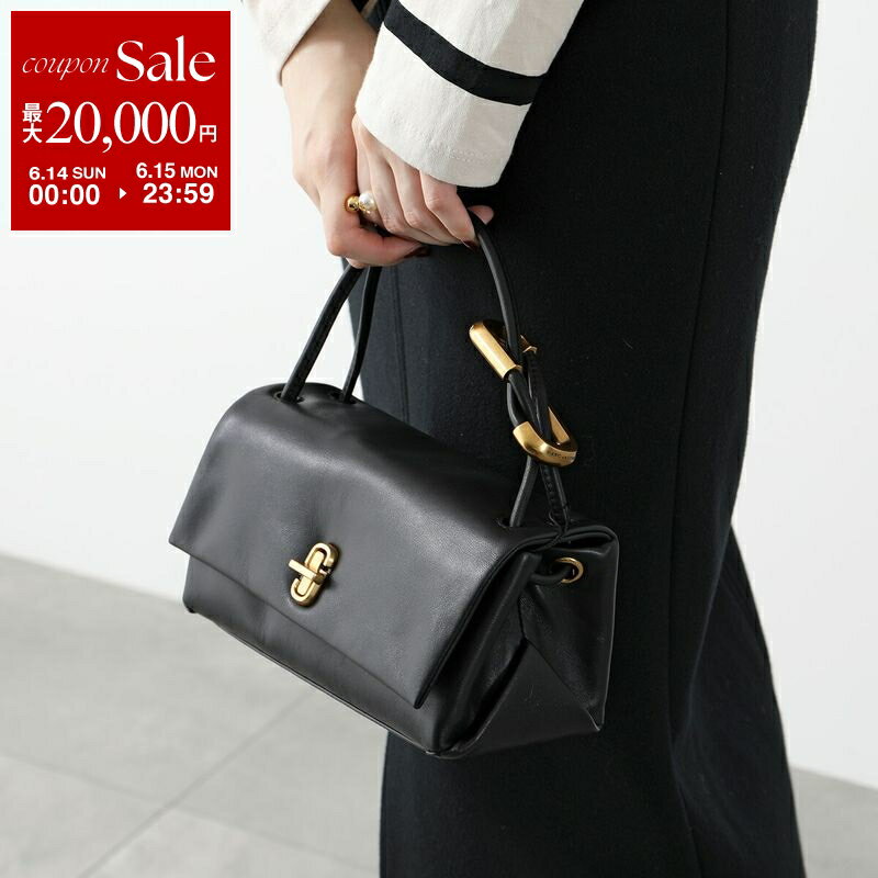 MARC JACOBS マークジェイコブス ハンドバッグ THE LEATHE DUAL MINI ザ レザー デュアル バッグ ミニ 2F4HSH010H04 レディース 鞄 001/BLACK