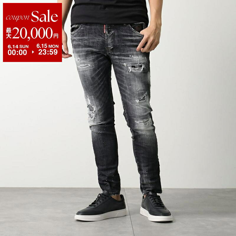 【最大2万円OFFクーポン対象 6/14～6/15限定】DSQUARED2 ディースクエアード ジーンズ Skater Jeans スケーター S74LB1638 S30357 メンズ ストレッチ デニムパンツ スリム 900